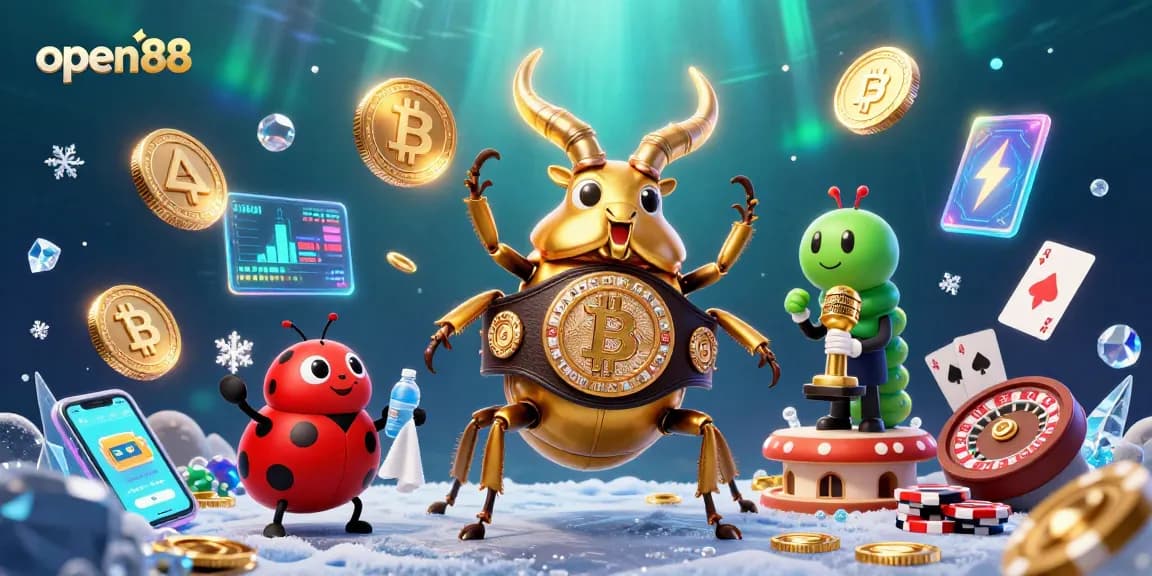 Place bets and win with open88 in a vibrant 3D cartoon casino scene