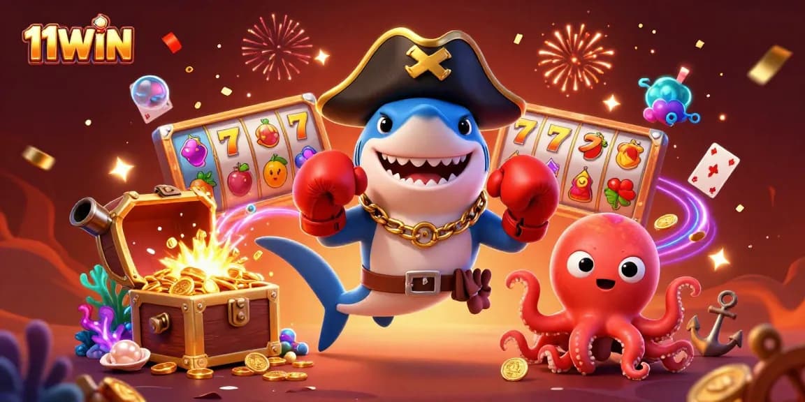 Engage with thrilling gameplay at 11WIN with iconic characters enjoying a casino adventure.