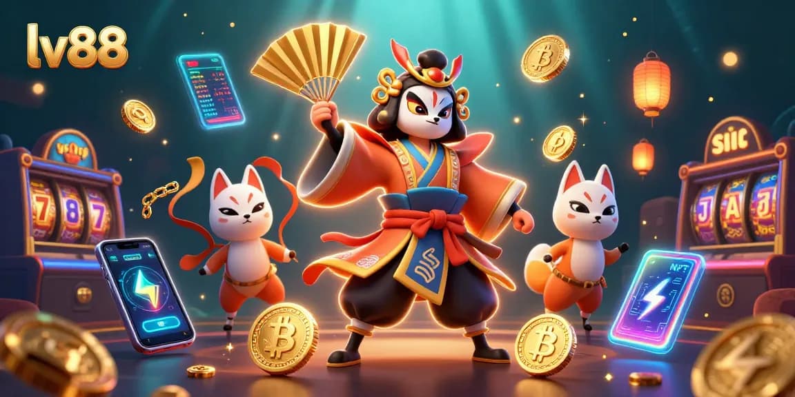 Experience thrilling moments at lv88 with an exciting casino scene featuring vibrant characters and game elements.