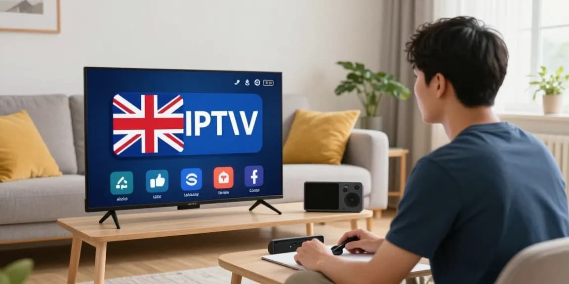 Trusted British IPTV provider showcasing professional customer service in a friendly local business.