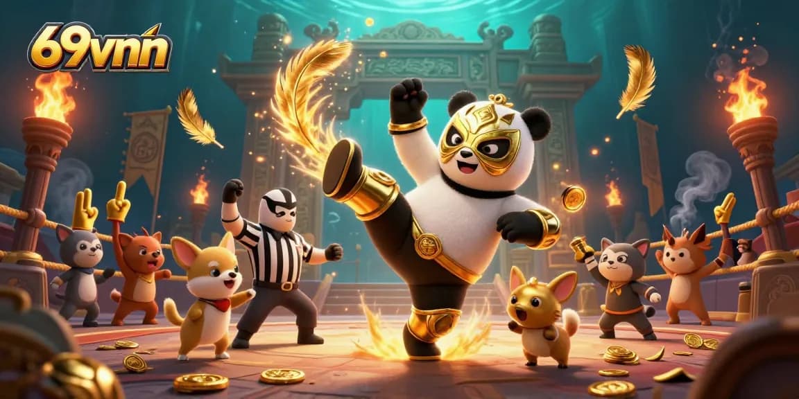 Experience the excitement of 69vnn with animated characters and thrilling gambling elements!