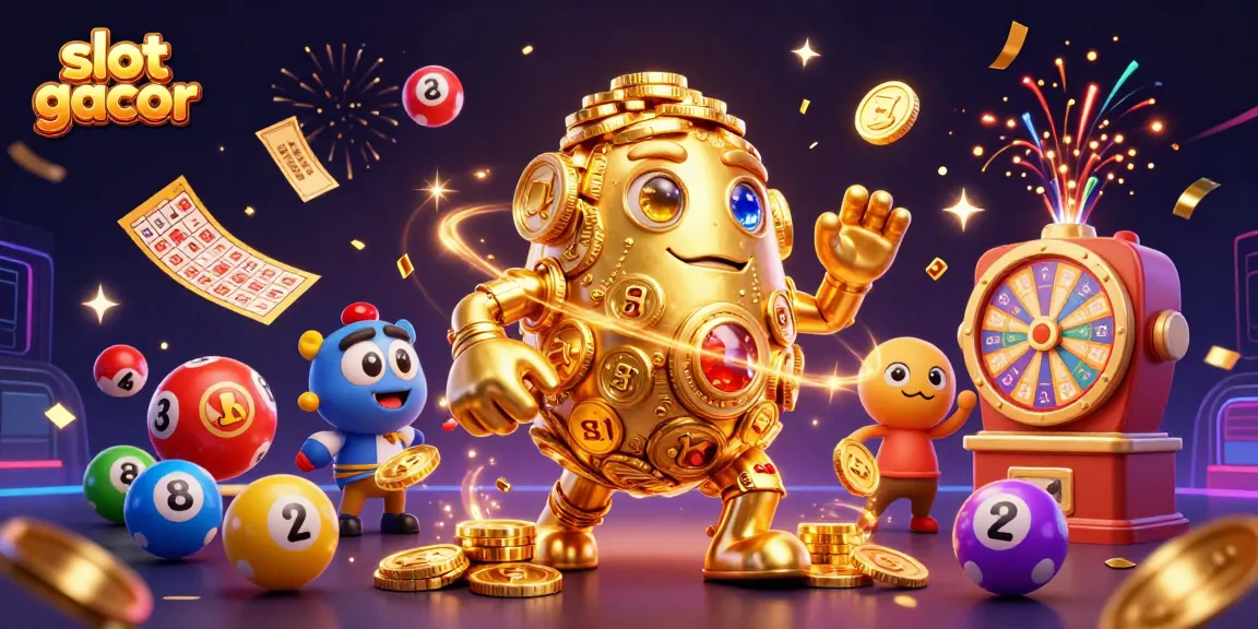 Experience thrilling slot gacor action with colorful games and dynamic energy in a captivating illustration.