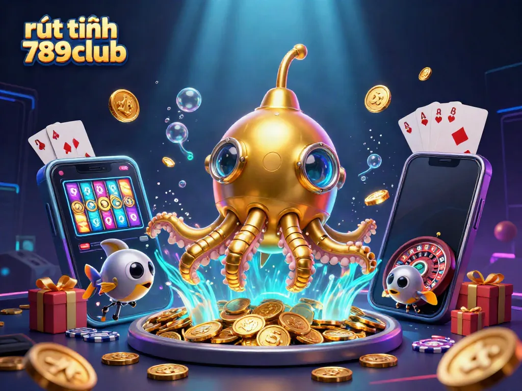 Experience quick cashout options at rút tiền 789club with this vibrant casino illustration.