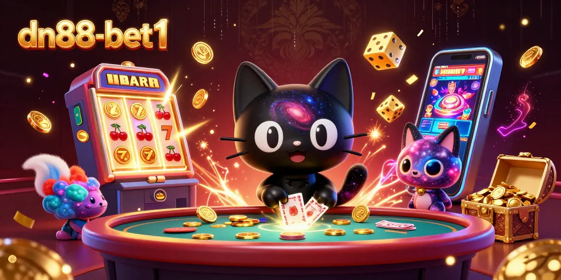 Cascading coins from a jackpot slot machine illustrate the thrill of winning at dn88-bet1 casino.