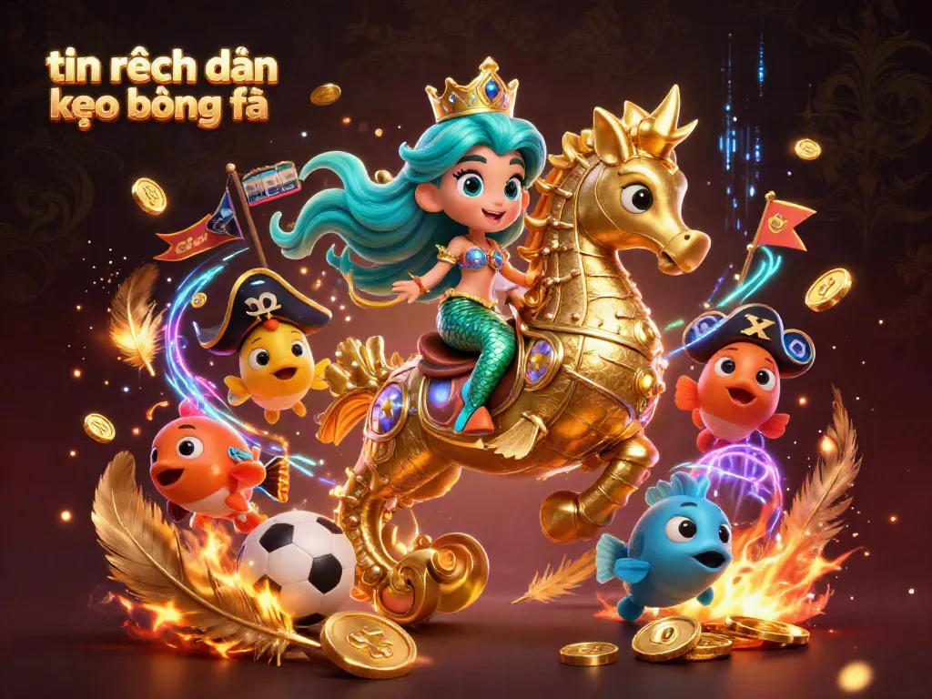 Experience thrilling sports betting insights with tin nhận định kèo bóng đá in this vibrant 3D illustration.