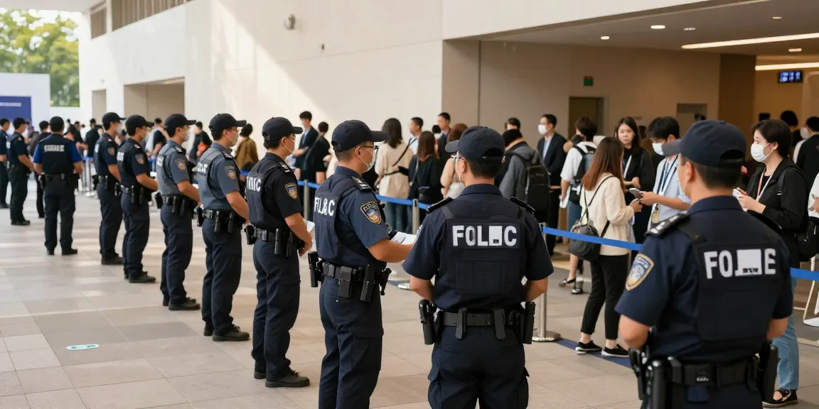 Security services provided by a licensed professional team at a local event, ensuring safety and community engagement.