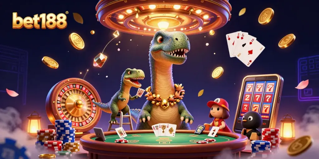 Experience the excitement of bet188 with dynamic 3D casino action and colorful gaming elements.