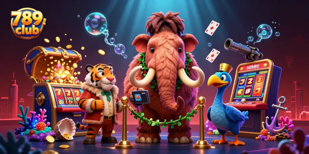 Engage in thrilling gameplay at 789 club with unique characters and vibrant casino elements.