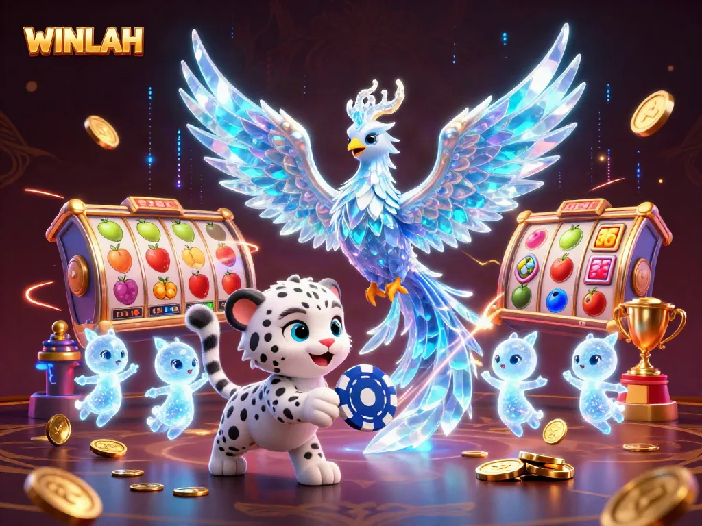 WINLAH features enchanting characters and casino elements for a vibrant gaming experience.