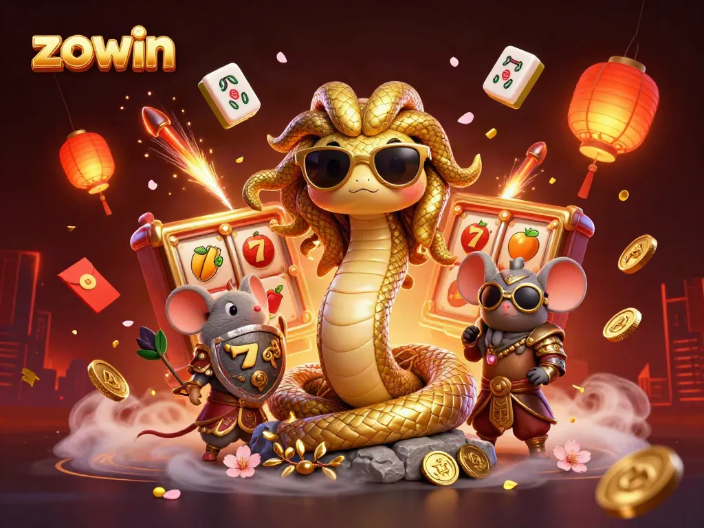 Experience thrilling gameplay with zowin in this vibrant and detailed casino-themed illustration.