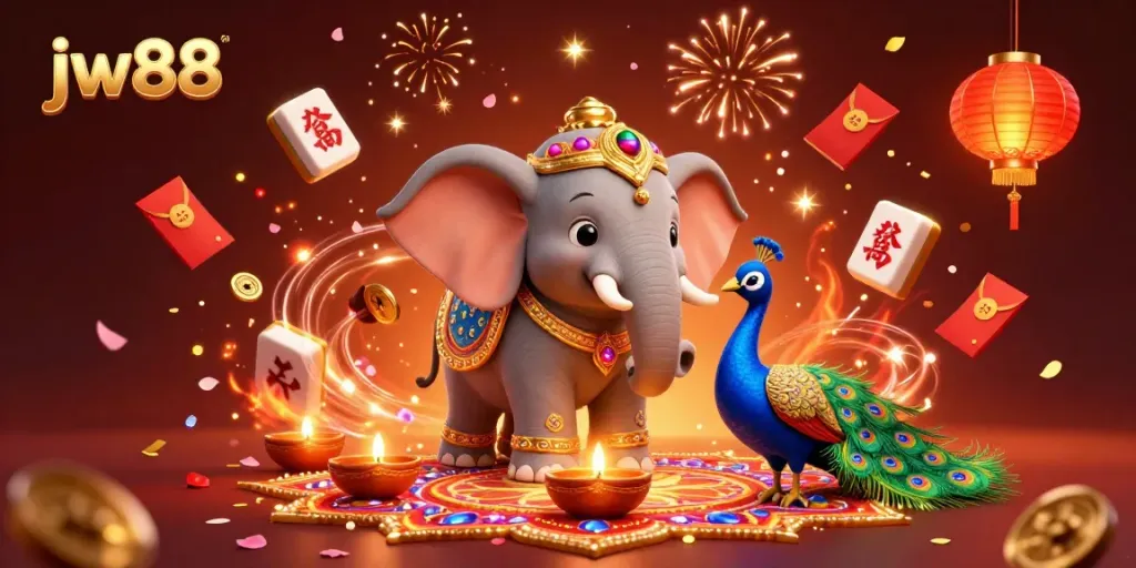 Enjoy thrilling games and jackpots at jw88 in a festive atmosphere filled with lucky symbols and joyous celebrations.