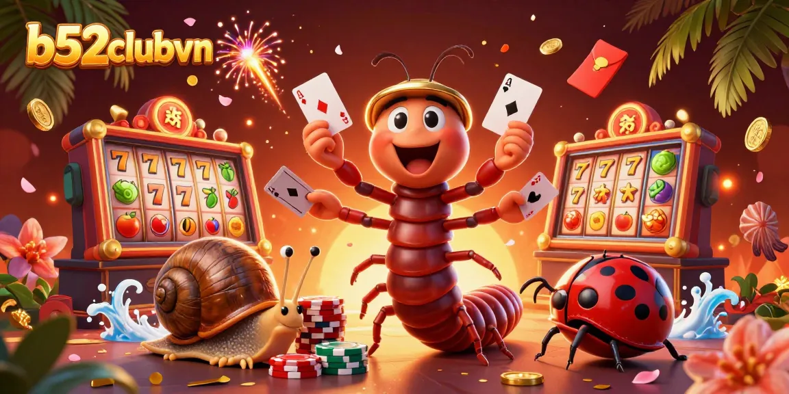 Experience thrilling gameplay with b52clubvn featuring a cartoon dealer and high-roller in a vibrant casino scene.