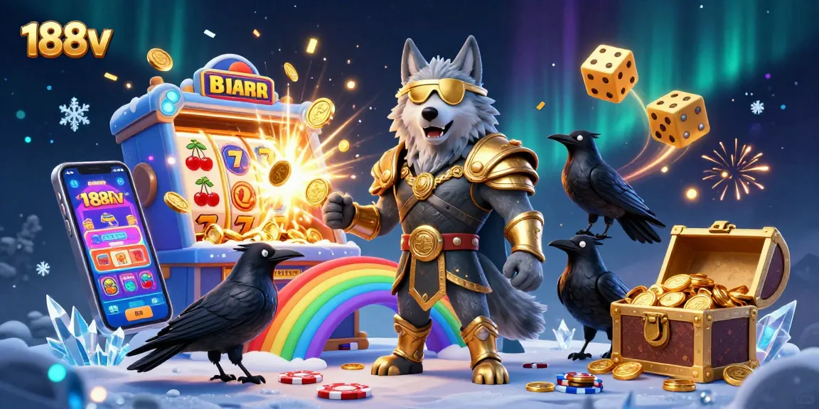 Experience thrilling gameplay at 188v with captivating Norse-themed visuals and exciting casino elements.